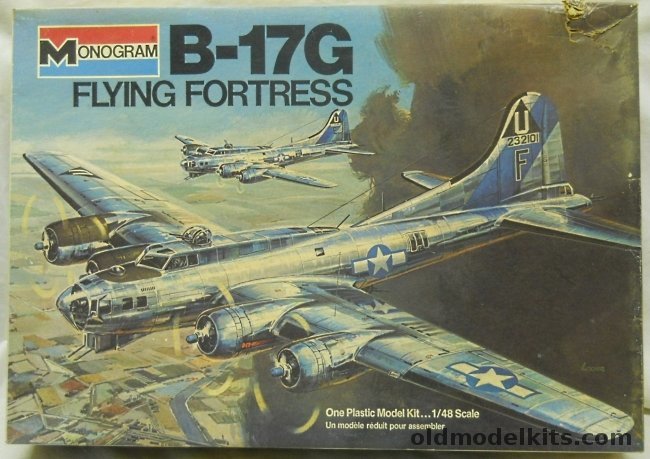 Monogram 1/48 Boeing B-17G Flying Fortress with Diorama Instructions, 5600 plastic model kit